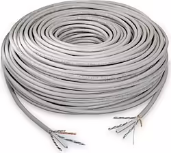 Bobina Cable Aisens Rj45 Cat 6 Utp Awg24 Rigido 100m Gris A135-02 | A135-0261 | 8436574702606