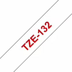 Brother Cinta Laminada 12mm Rojo Sobre Transparencia Tze | TZE132 | 4977766684842 | 12,99 euros