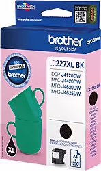 Brother Lc-227xlbk Cartucho De Tinta 1 Pieza Original Negro | LC227XLBK | 4977766735940