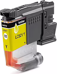 Brother LC521Y cartucho de tinta 1 pieza(s) Original Amarillo | Hay 6 unidades en almacén
