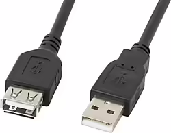 Cable Alargador Usb Lanberg Usb-a Macho A Usb-a Hembra 70cm Negro | CA-USBE-10CC-0007-BK | 5901969413779