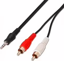 Cable Audio Mini Jack 3.5 M A 2rca M 1.5mt Aisens Negro A128-0147 | 8436574701463 | 2,06 euros