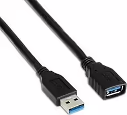 Cable Extensor Aisens Usb 3.0 M A Usb 3.0 H 1m Negro A105-0041 | 8436574700404 | 2,87 euros