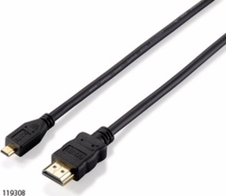 Cable Hdmi M A Micro Hdmi M 2mt Equip Negro 119308 | 4015867166093 | 7,77 euros