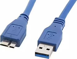 Cable Lanberg Usb 3.0 Macho A Usb Micro B Macho 50cm Azul Ca-us3m | CA-US3M-10CC-0005-B
