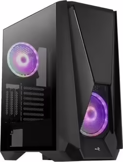 Caja Semitorre Aerocool Visor 2x Usb 3.0 E-atx Audio Y Microfono  | VISORBK | 4710562755930