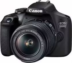 Canon Eos 2000d + 18-55 Is Camara Digital Reflex Negro 2728c003 | 4549292111859 | 471,77 euros