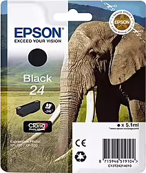 Cartucho Epson 24 Negro C13t24214012 | 8715946625300 | 12,49 euros