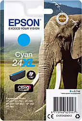 Cartucho Epson 24xl Cian C13t24324012 | 8715946625447 | 20,99 euros