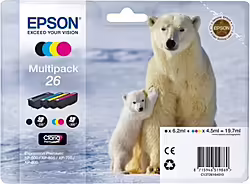 Cartucho Epson 26 Multipack 4colores C13t26164010 | 8715946519869 | 53,99 euros