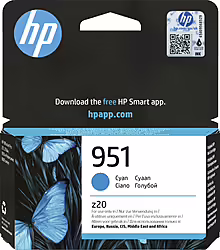Cartucho Hp 951 Cian Cn050ae#bgy | 0888182554111 | 27,99 euros