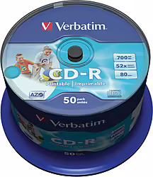 Cd-r Verbatim 50 Unidades 700mb 52x 43309 | 5052461593855 | 28,99 euros