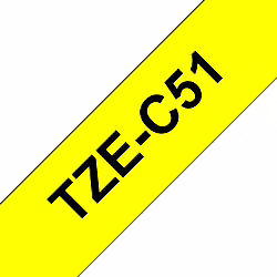 Cinta Para Impresora De Etiquetas Brother Negro Sobre Amarillo Fl | TZeC51 | 4977766692496