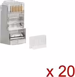 Conector Lanberg Rj45 Cat 6 Ftp 20 Unidades Pls-6020 | 5901969415780 | 3,70 euros
