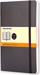 Cuaderno Moleskine De Bolsillo De Rayas Tapa Blanda Negro Qp611 | 9788883707100 | 12,99 euros