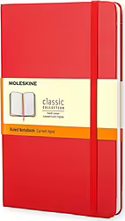 Cuaderno Moleskine De Bolsillo De Rayas Tapa Dura Rojo Mm710r | 9788862930000 | 13,49 euros