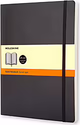 Cuaderno Moleskine Extra Grande De Rayas Tapa Blanda Negro Qp621 | 9788883707223 | 21,00 euros