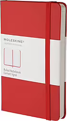 Cuaderno Moleskine Grande De Rayas Tapa Dura Rojo Qp060r | 9788862930048 | 17,99 euros
