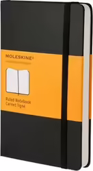 Cuaderno Moleskine Notebook De Bolsillo De Rayas Tapa Dura Negro  | MM710 | 9788883701009