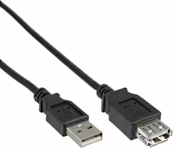 DELOCK cable USB A Macho/Hembra 0,5 m Negro | 83401 | Hay 4 unidades en almacén