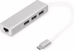 Digitus Hub De Interfaz Usb 3.2 Gen 1 (3.1 Gen 1) Type-C 1000 Mbi | DA-70255 | 4016032430100