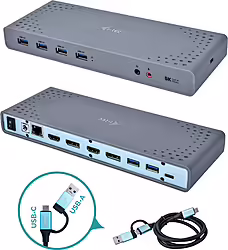 Docking Station I-tec Usb Tipo-c Thunderbolt 3 Dual Displayport H | CADUAL4KDOCK | 8595611702051
