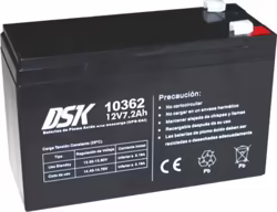 DSK bateria de plomo acido de alta descarga ups sai 12v 7.2a | 8420738281670 | 8420738281670 | Hay 1 unidades en almacén
