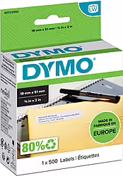 Dymo Lw - Etiquetas Multiuso - 19 X 51 Mm - S0722550 Blanco | 5411313113557 | 12,99 euros
