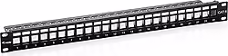 Equip Patch Panel Vacio Cat.6 Apantallado 24 Puertos Keystone 1u  | 4015867138915 | 24,99 euros