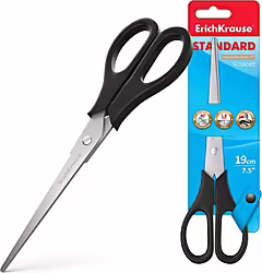 Erichkrause Standard Tijeras De Oficina Corte Recto Negro, Acero  | 4041485218814 | 2,49 euros