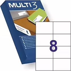 Etiquetas Adhesivas Apli Multi3 105x74mm Cantos Rectos 500 Hojas  | 10530 | 8410782105305