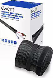 Ewent Ew1557 Organizador De Cables Universal Pasacables Negro 1 P | 8052101431926 | 5,99 euros