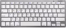 Ewent Ew3160 Teclado Para Móvil Italiano Bluetooth Plata,  | 8056045878724