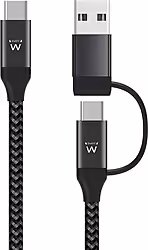 Ewent Ew9918 Cable Usb 1 M Usb 3.2 Gen 1 (3.1 Gen 1) USB C Negro | 8052101430257 | 5,99 euros