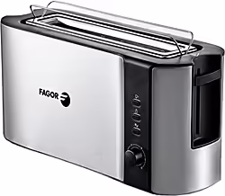 Fagor Bigtoast Steel 6 2 Rebanada(s) 1000 W Negro, Acero inoxidab | FGE08003 | 8436589741409