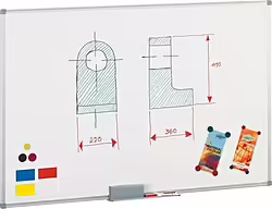 Faibo Pizarra Metálica Blanca 60x90 Cm. | 840-10T | 8425901841514 | 50,99 euros