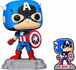 Funko Pop Marvel A60 - Comic Capitan America Con Pin | 889698701280 | 0889698701280 | 25,99 euros