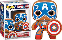 Funko Pop Marvel Navidad Galleta Jengibre Capitan America 50657 | 889698506571 | 0889698506571