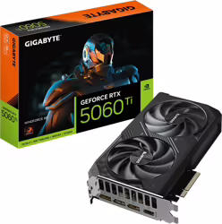 Gigabyte Geforce Rtx 5060 Ti Windforce 8g Tarjeta Gráfica  | GV-N506TWF2-8GD | 4719331356316