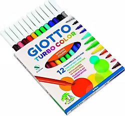 Giotto Turbo Color Caja 12 Uds Rotulador Punta Super Resistente D | 416000 | 8000825411007