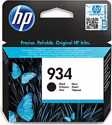 HP 934 Cartucho Tinta Original Negro | C2P19AE | Hay 1 unidades en almacén