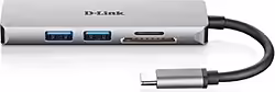 Hub D-link Usb-tipo C 5 En 1 2xusb 3.0 1xusb Tipo-c 1xhdmi Lector | DUB-M530 | 0790069447822