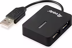 Hub Equip Usb 2.0 Life 4 Puertos Mini Hub Travel Negro 128952 | 4015867208458 | 6,83 euros
