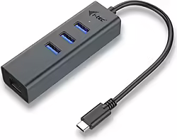 Hub I-tec Usb Tipo-c 3 Puertos Usb 3.2 Gen 1 + 1puerto Ethernet G | C31METALG3HUB | 8595611701887