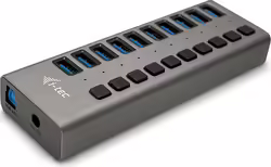 I-tec Usb 3.0 Charging Hub 10 Port + Power Adapter 48 W Gris | U3CHARGEHUB10 | 8595611702945