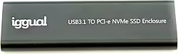 Iggual Caja Externa Para Ssd Usb 3.2 Gen 2 M.2 Nvme Sata Aluminio | IGG317020 | 8435364317020