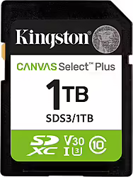 Kingston Technology 1 Tb Sdxc Canvas Select Plus Gen3 150 Mb S C1 | SDS3/1TB | 0740617348378