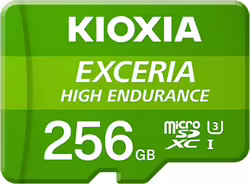 Kioxia Exceria High Endurance Memoria Microsdxc Flash 256gb Uhs-i | LMHE1G256G | 4582563851177