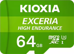 Kioxia Exceria High Endurance Memoria Microsdxc Flash 64gb Uhs-i  | LMHE1G064G | 4582563851153