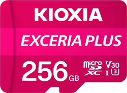 Kioxia Exceria Plus Memoria Microsdxc 256gb Uhs-i Class 3 U3 Rosa | LMPL1M256G | 4582563851023